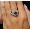 Image 1 : 14KT White Gold 1.63 ctw Tanzanite and Diamond Ring