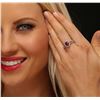 Image 2 : 14KT White Gold 1.39 ctw Ruby and Diamond Ring
