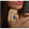Image 5 : 18KT White Gold 8.23 ctw Tanzanite and Diamond Ring