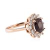 Image 4 : 14KT Rose Gold 1.57 ctw Ruby and Diamond Ring