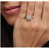 Image 1 : 18KT Two-Tone Gold 0.83 ctw Fancy Yellow Diamond Ring