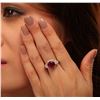 Image 1 : 14KT Yellow Gold 5.66 ctw Ruby and Diamond Ring