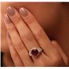 Image 2 : 14KT Yellow Gold 5.66 ctw Ruby and Diamond Ring