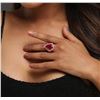 Image 1 : 14KT Yellow Gold 8.67 ctw Ruby and Diamond Ring