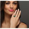 Image 5 : 14KT Two-Tone Gold 2.55 ctw Emerald and Diamond Ring