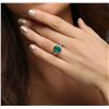 Image 6 : 14KT Two-Tone Gold 2.55 ctw Emerald and Diamond Ring