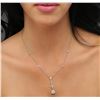 Image 2 : 14KT White Gold 1.78 ctw Diamond Necklace