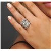 Image 5 : 18KT White Gold 14.79 ctw Diamond Ring