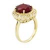 Image 6 : 14KT Yellow Gold 6.94 ctw Ruby and Diamond Ring
