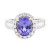 Image 1 : 14KT Two-Tone Gold 2.80 ctw Tanzanite and Diamond Ring