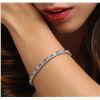 Image 1 : 14KT White Gold 4.00 ctw Chrysoberyl and Diamond Bracelet