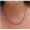 Image 1 : 14KT White Gold 15.00 ctw Pink Sapphire and Diamond Necklace