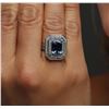 Image 2 : 14KT White Gold 2.74 ctw Tanzanite and Diamond Ring