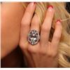 Image 1 : 14KT White Gold 4.51 ctw Aquamarine and Diamond Ring