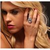 Image 2 : 14KT White Gold 4.51 ctw Aquamarine and Diamond Ring