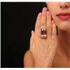 Image 5 : 14KT Rose Gold GIA Certified 40.64 ctw Morganite and Diamond Ring
