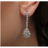 Image 2 : 14KT White Gold 2.61 ctw Diamond Earrings