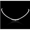 Image 3 : 14KT White Gold 2.90 ctw Diamond Necklace