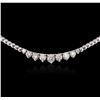 Image 4 : 14KT White Gold 2.90 ctw Diamond Necklace