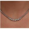 Image 6 : 14KT White Gold 2.90 ctw Diamond Necklace
