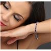 Image 2 : 14KT White Gold 12.00 ctw Sapphire and Diamond Bracelet
