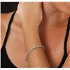 Image 5 : 14KT White Gold 9.31 ctw Diamond Tennis Bracelet