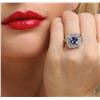 Image 1 : 14KT White Gold 2.30 ctw Tanzanite and Diamond Ring