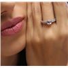 Image 1 : 14KT White Gold 1.73 ctw Padparadscha and Diamond Ring