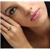 Image 2 : 14KT White Gold 1.73 ctw Padparadscha and Diamond Ring