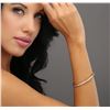 Image 2 : 14KT Yellow Gold 1.21 ctw Diamond Bangle Bracelet
