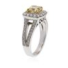 Image 6 : 14KT White Gold 1.23 ctw SI-2/Light Yellow Diamond Ring