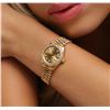 Image 1 : Ladies Rolex 18KT Yellow Gold Diamond DateJust Wristwatch