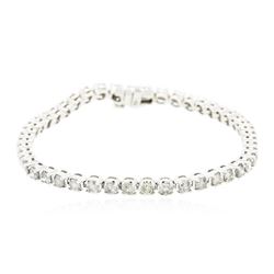 14KT White Gold 6.31 ctw Diamond Tennis Bracelet