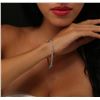 Image 4 : 14KT White Gold 6.31 ctw Diamond Tennis Bracelet