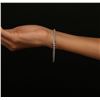Image 5 : 14KT White Gold 6.31 ctw Diamond Tennis Bracelet