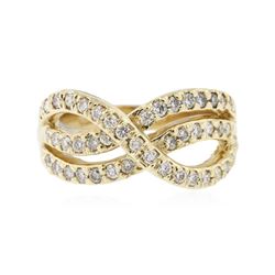 14KT Yellow Gold 0.49 ctw Diamond Ring