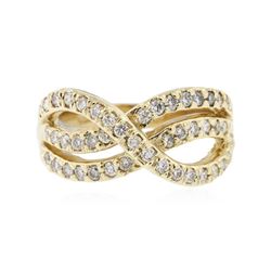 14KT Yellow Gold 0.49 ctw Diamond Ring