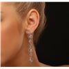 Image 2 : 14KT White Gold 2.81 ctw Diamond Earrings