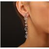 Image 6 : 14KT White Gold 2.81 ctw Diamond Earrings