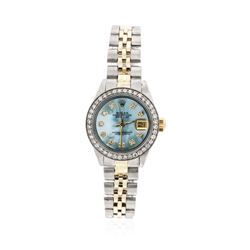 Ladies Rolex Two-Tone 1.00 ctw Diamond DateJust Wristwatch