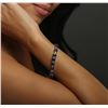 Image 2 : 14KT White Gold 30.21 ctw Sapphire and Diamond Bracelet