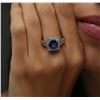 Image 5 : 14KT White Gold 3.10 ctw Sapphire and Diamond Ring