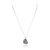 Image 1 : 14KT White Gold 0.13 ctw Diamond Pendant With Chain