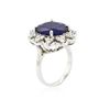 Image 7 : 14KT White Gold 10.12 ctw Sapphire and Diamond Ring