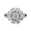 Image 3 : 14KT White Gold 1.22 ctw Diamond Ring