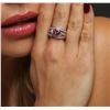 Image 6 : 14KT White Gold 3.79 ctw Pink Topaz and Diamond Ring