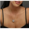 Image 2 : 14KT Two-Tone Gold 2.19 ctw Diamond Pendant With Chain