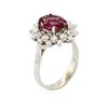 Image 7 : 14KT White Gold 2.36 ctw Pink Tourmaline and Diamond Ring