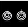 Image 1 : 14KT White Gold 2.81 ctw Diamond Earrings