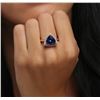Image 5 : 14KT Rose Gold 6.28 ctw Tanzanite and Diamond Ring